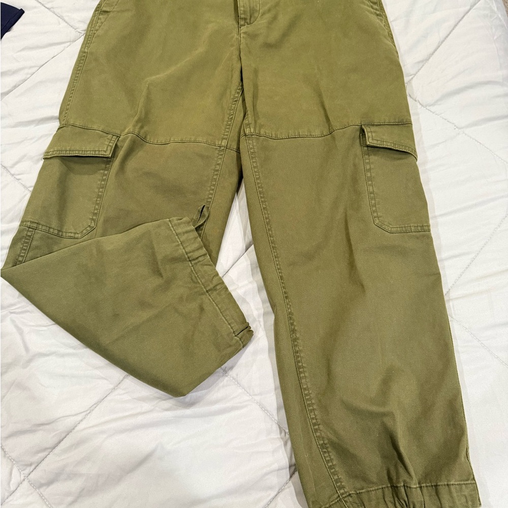 Olive Cargo Pants for Women
